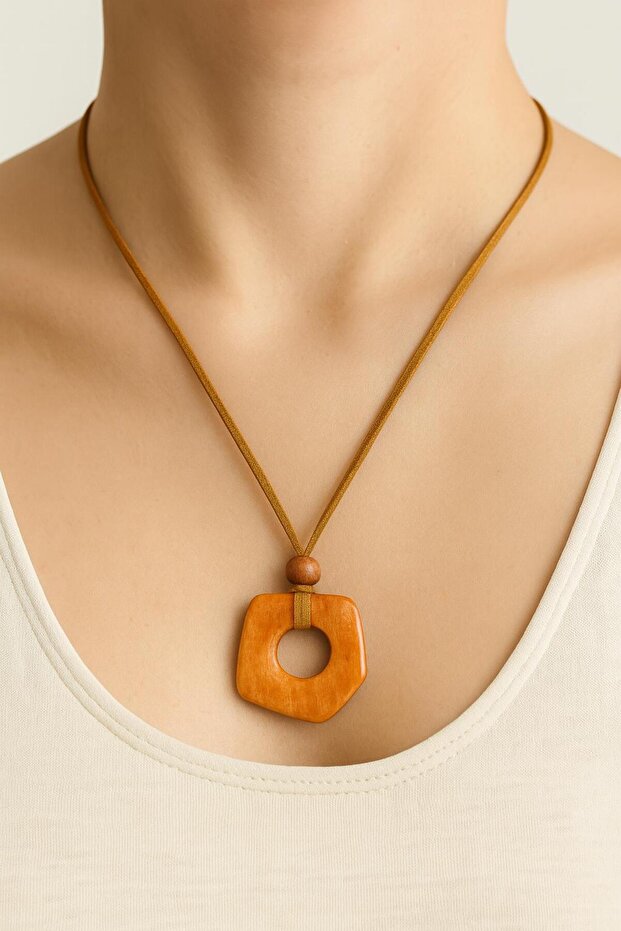 El yapımı seramik kolye - 1