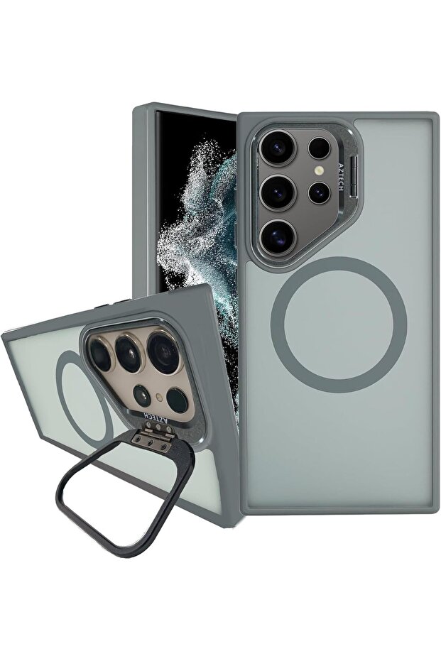 Samsung Galaxy S24 Ultra Case Matte Cover [MIL-Grade Protection] MagSafe Ring Camera Kickstan