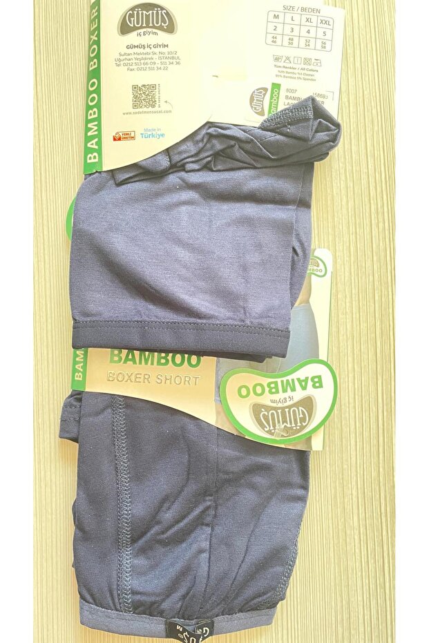 Bamboo Men's Boxer - Lycra-Comfortable and Breathable Underwear Gray Color