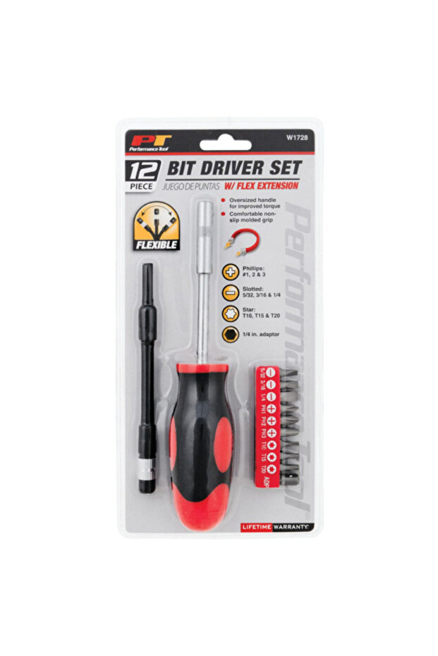 مجموعة مفكات براغي مصبوبة غير قابلة للانزلاق، مكونة من 12 قطعة - 2