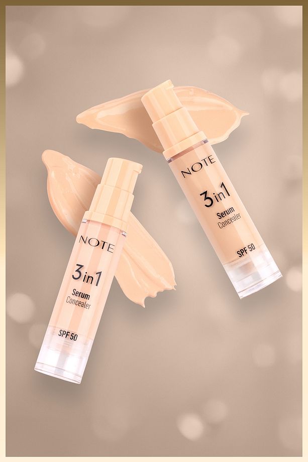 3 in 1 Serum Concealer SPF 50 Nemlendirici ve Aydınlatıcı Göz Altı Kapatıcısı - 00 Light - 3
