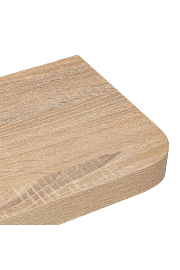 رف حائط عائم بزاوية مستديرة ثابتة 60 سم - 3