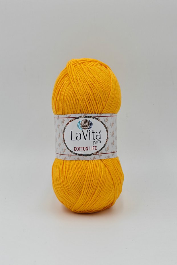 Cotton Life Hand Knitting Yarn 50% Cotton 50% Acrylic 100Gr (2032 Kayisi)