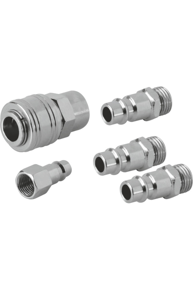 Professional compressor hose couplings, 5 pcs / set