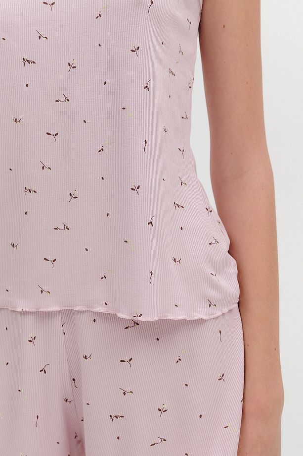 Desenli Şortlu Pijama Takımı Ş131 - 3