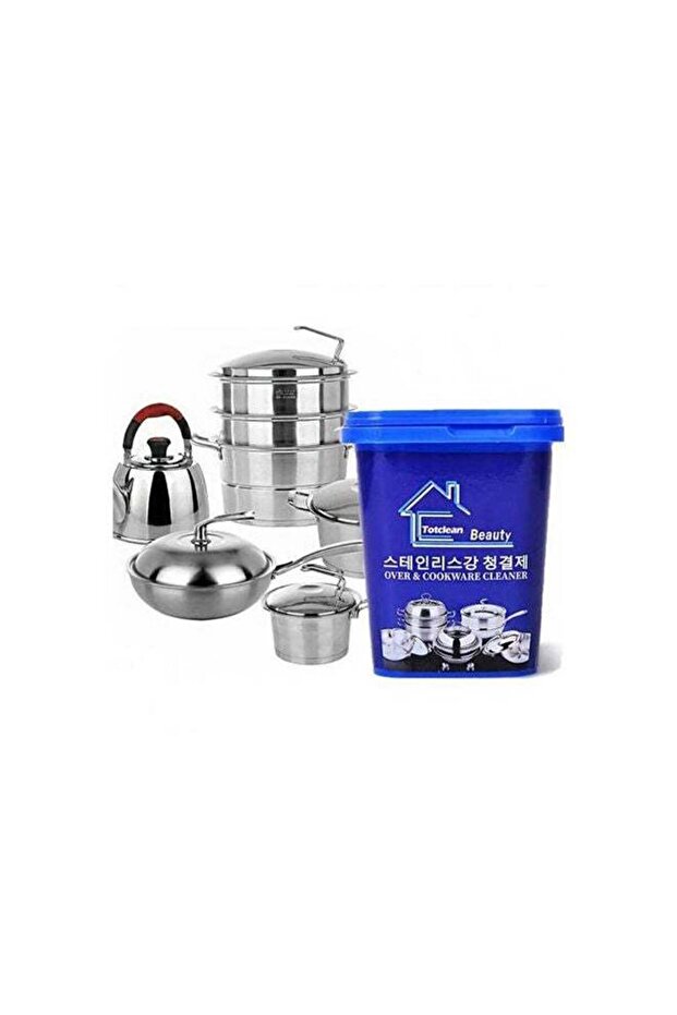 Oven And Cookware Cleaner, Multi-Use Aluminum Polishing Paste - 500 Gm Silver