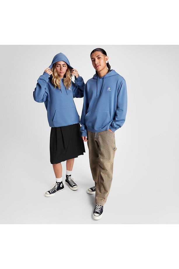 Go-To Embroidered Star Chevron Unisex Mavi Sweatshirt - 3