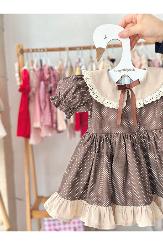 Viola - Puantiyeli Elbise - 4