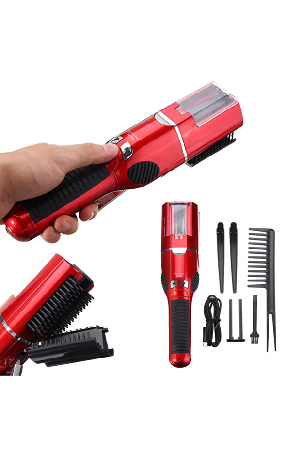 Cordless Split End Trimmer – Split Hair Trimmer for Damaged Ends, Anti-Frizz Hair Cutter, Safe & E