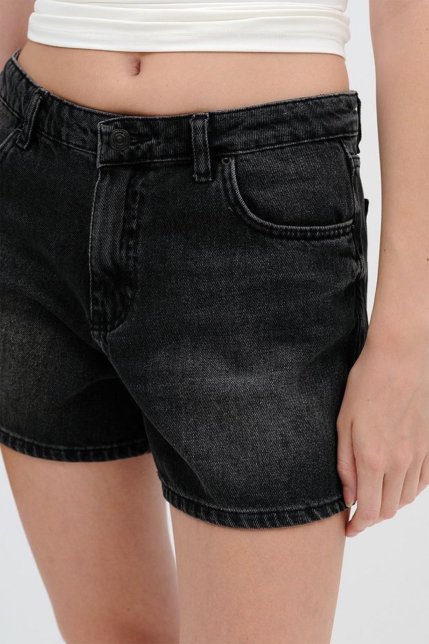 Yüksek Bel Denim Şort Ş13961 - 3