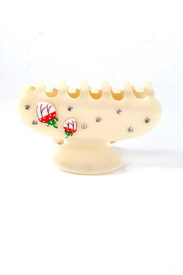 Kadın 8 cm çilekli toka - 2