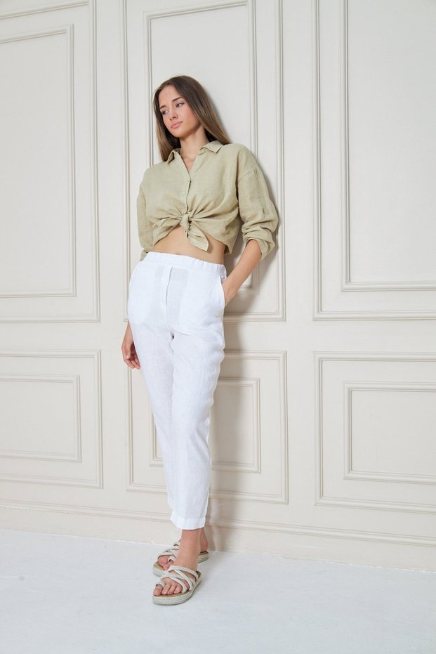 Galatea Women's Linen Trousers