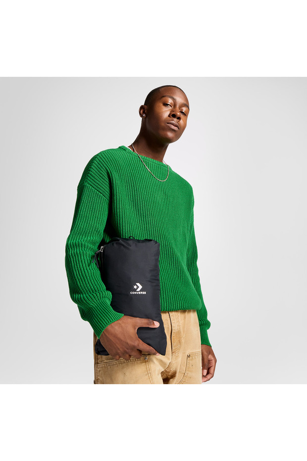 Erkek Kapüşonlu Siyah Mont - 7