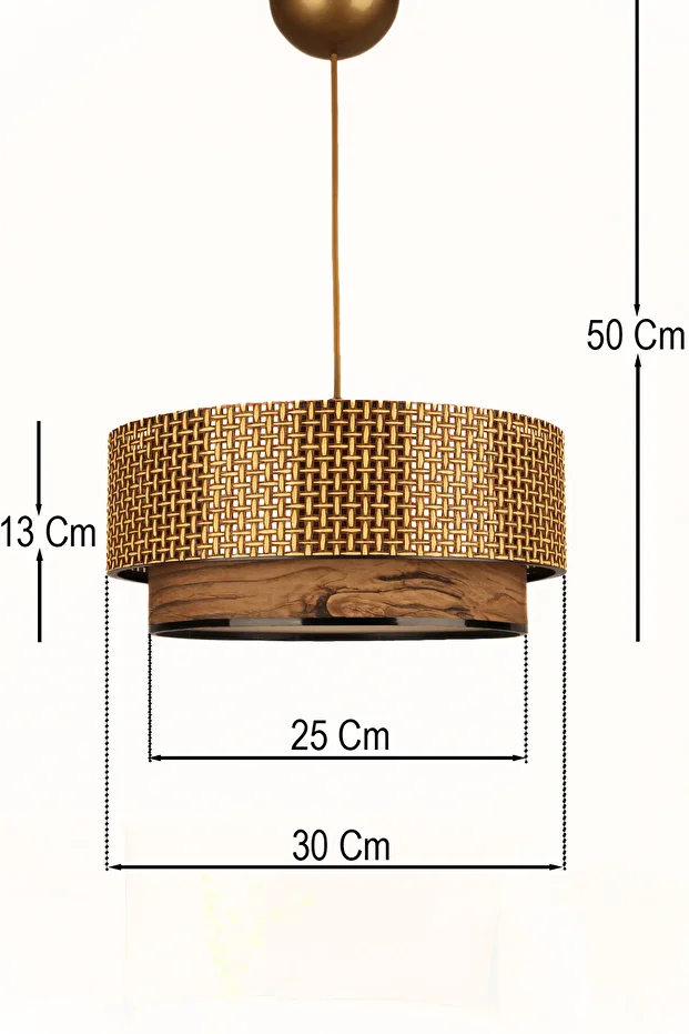 Bambusa Handmade Tekli Sarkıt Avize - 2
