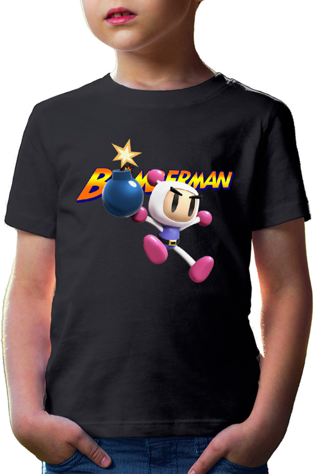 Tricou copii Bomberman Logo Jump Multiplayer Action Timer - 1