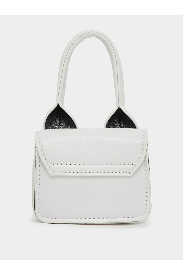 Solid Handbag with Top Handle - 2