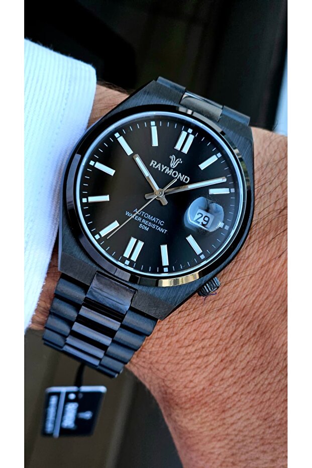 Rym-0104 Automatic Men's Watch - Miyota Machine - Steel Case and Cord - 2 Years Warranty