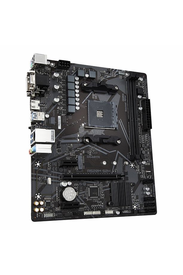 A520M S2H DDR4 (5000MHz)OC M.2 DVI/VGA/HDMI PCIe 3.0 AM4 mATX Anakart - 3