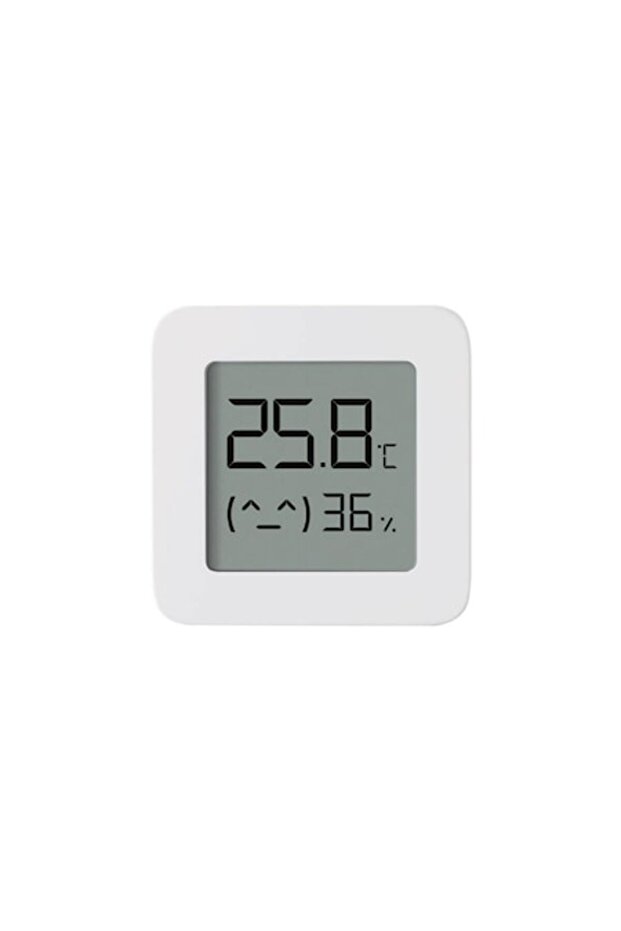 Bluetooth Temperature and Humidity Sensor with LCD Display, Xiaomi, LYWSD03MMC, White, Square - 1