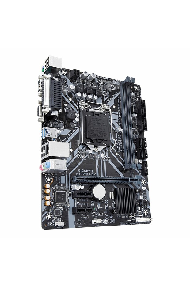 H310M DS2 DDR4 (2666MHz)OC DVI/VGA PCIe 3.0 1151P mATX Anakart - 3