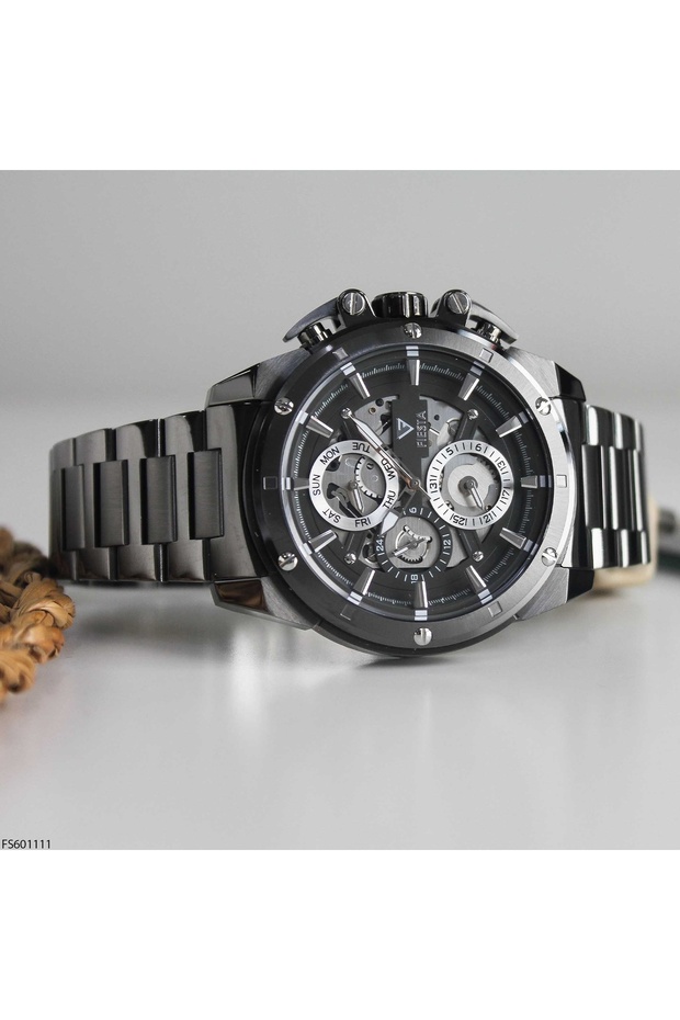 FS601111Çelik Kordonlu Erkek Kol Saati - 3