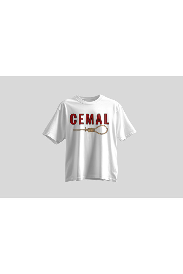 Tolga Turan Special Series Unisex Short Sleeve Cemal Pasha Printed White Black Tshirt