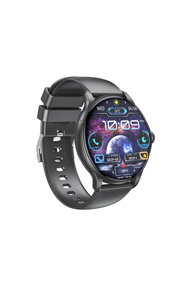 Ceas inteligent J11 AMOLED, 2.06", Bluetooth, IP68, Da-Fit, negru - 4