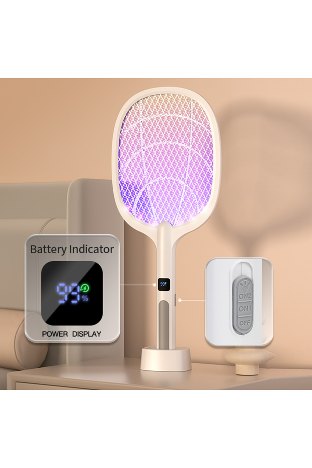Bug Zapper, Mosquito Swatter, Fly Swatter, Mosquito Killer, 2 in 1 Dual Modes 3000V Electric Bug Zap - 1