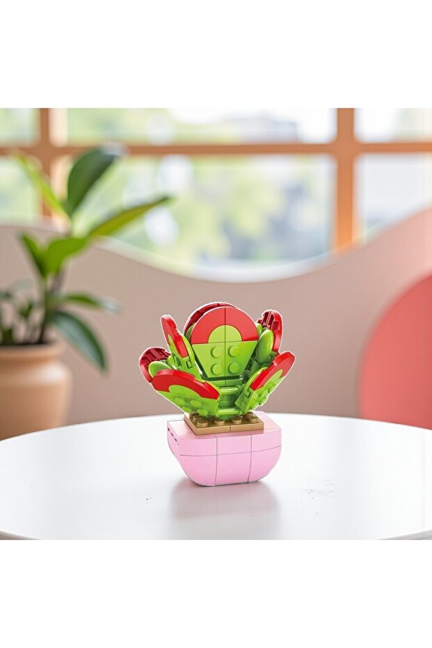 | ميني بوتانيكا | Sweet Trap - Venus Flytrap Plant - مجموعة أحجية الصور المقطوعة ثلاثية الأبعاد DIY - 117 قطعة