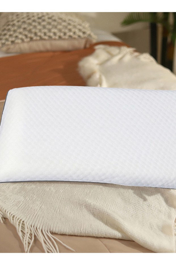Orthopedic Memory Foam Bed Pillow for Sleeping, Neck Pain Relief | Soft Yet Supportive| Suitable for