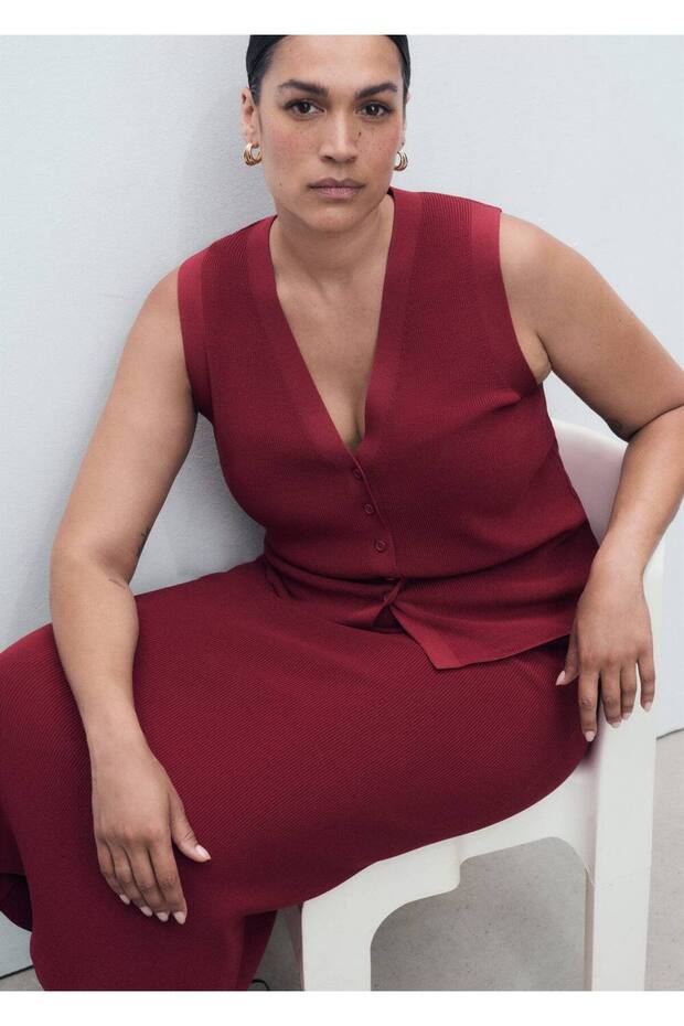 İnce örgülü yelek - 5