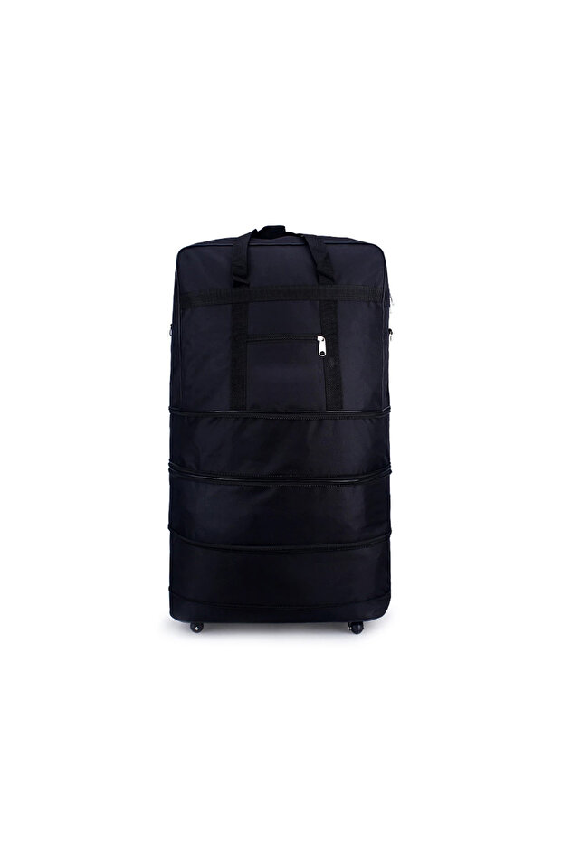 Folding Oxford Fabric 35-Inch Rolling Luggage with 360 Degree Movement 5 Wheels Expandable