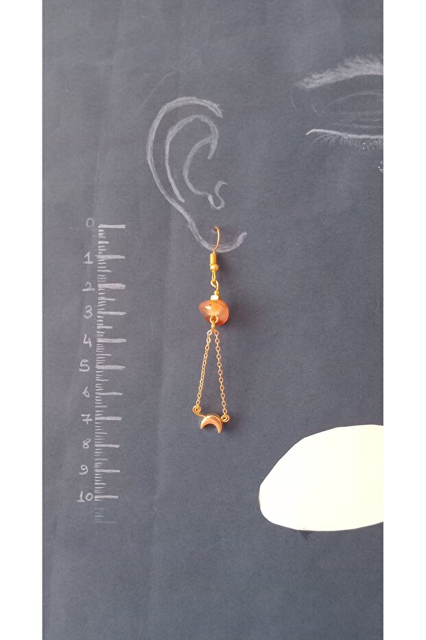 أقراط متدلية من حجر العقيق - 3