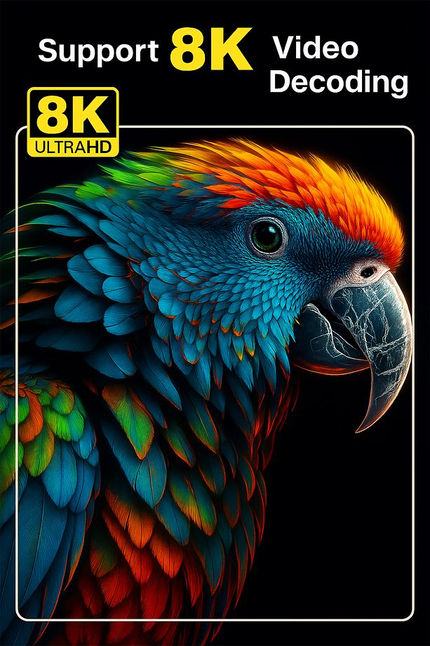 8K Android TV Stick HDMI Medya Oynatıcı Android 14 2GB RAM 16GB Bluetooth 5.0 Google Asistan - 6
