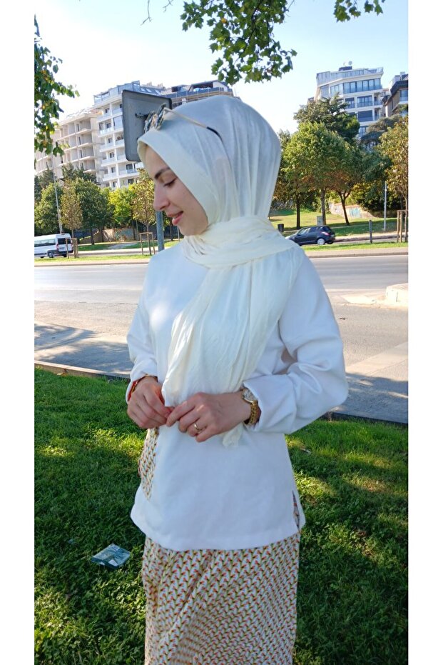 وشاح شال عملي من القطن الممشط - 4