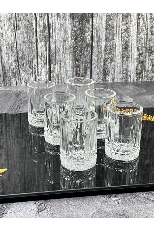 Set of 6 Origami Pinterest Model Glass Coffee Side Water Glasses 60ml
