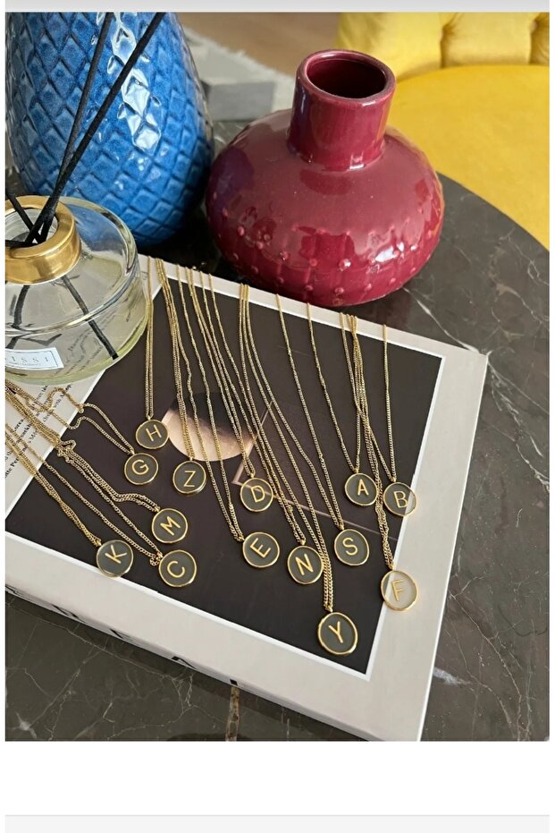 B harfi çelik kolye - 3