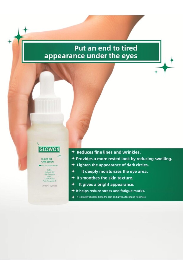 Intensive Moisturizing under Eye Serum Supported by Hyaluronic Acid and Peptide 30 ml - 5