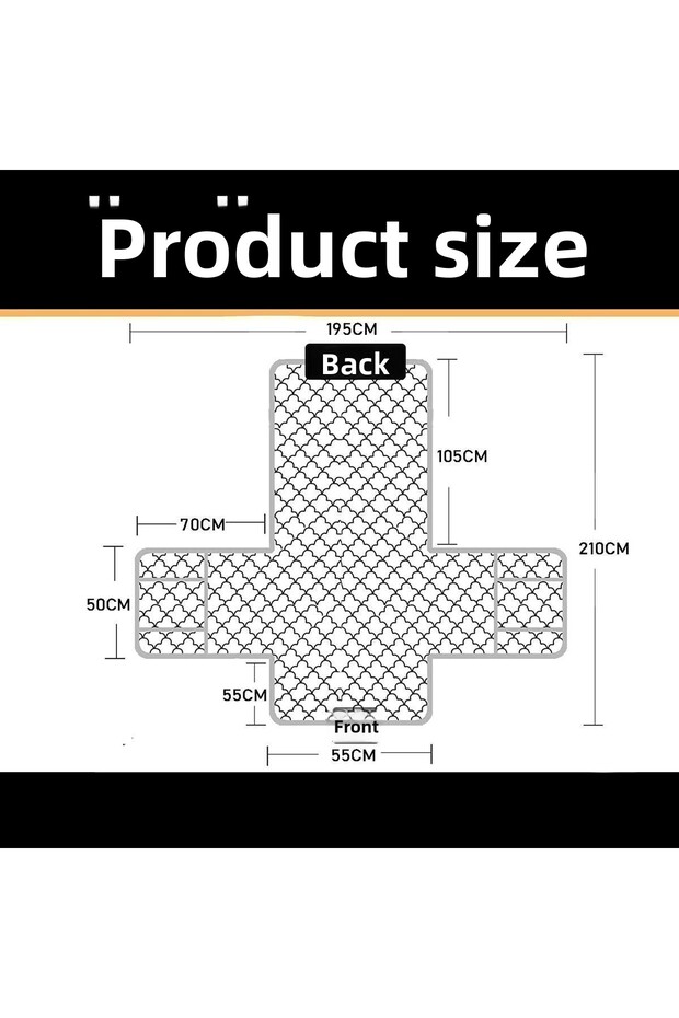 Lint and Stain Resistant Washable Sofa Cover Set with Liquid Repellent Feature 3 3 1 1 Sofa Shawl - 6