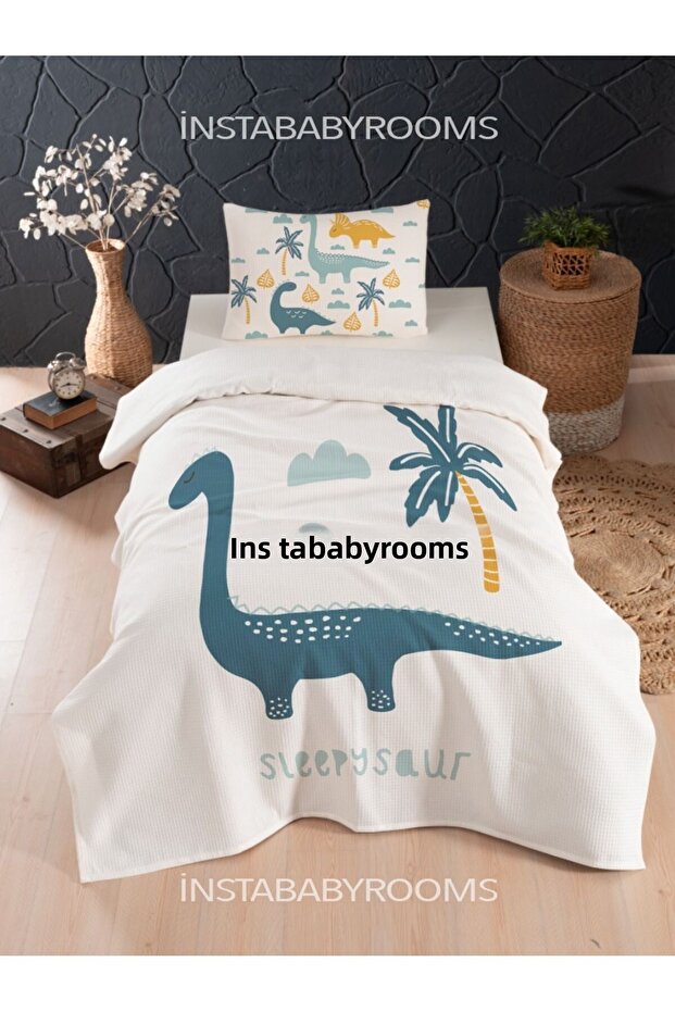 Baby and Children's Room Cotton Single Waffle Pike and Bedspread Sets Model 54