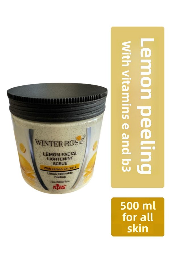 Lemon Extract Peeling Face and Body Mask Suitable for All Skin Types