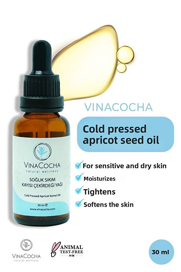 30 مل من نواة المشمش الزيتية المعصورة على البارد - 3