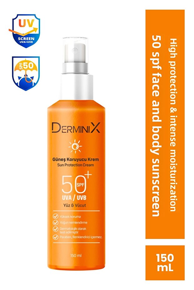 كريم واقي من الشمس مضاد للعيوب - واقي من الشمس للوجه والجسم بمعامل حماية 50 SPF