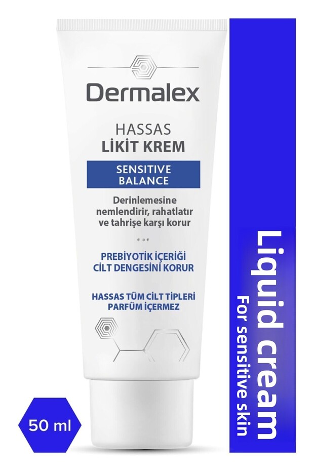 Moisturizing Relaxing Liquid Face Cream with Prebiotic Content 50 ml Soothing for Sensitive Skin