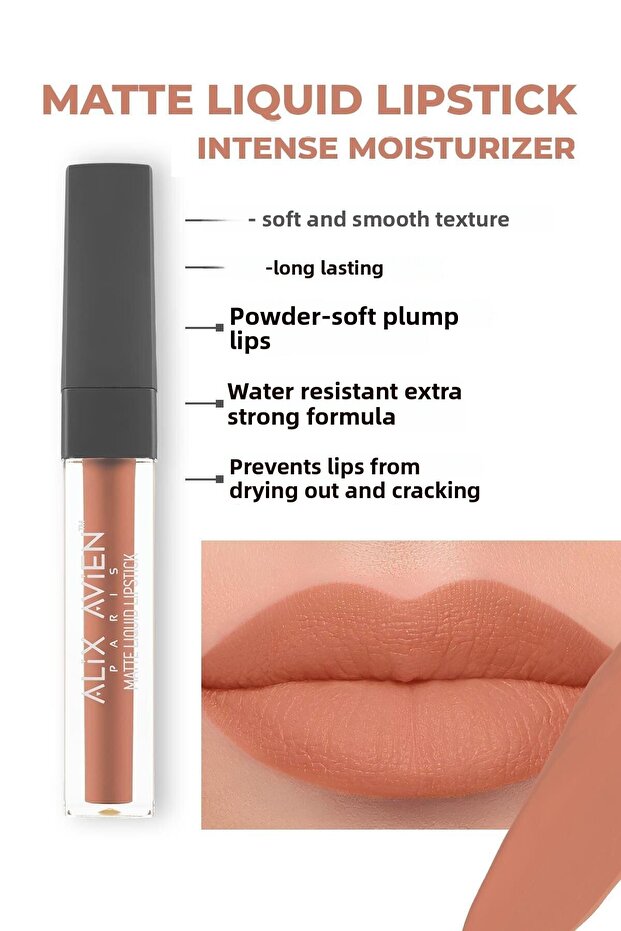 ALIX AVIEN MATTE LIQUID LIPSTICK 503 TERRACOTTA NUDE