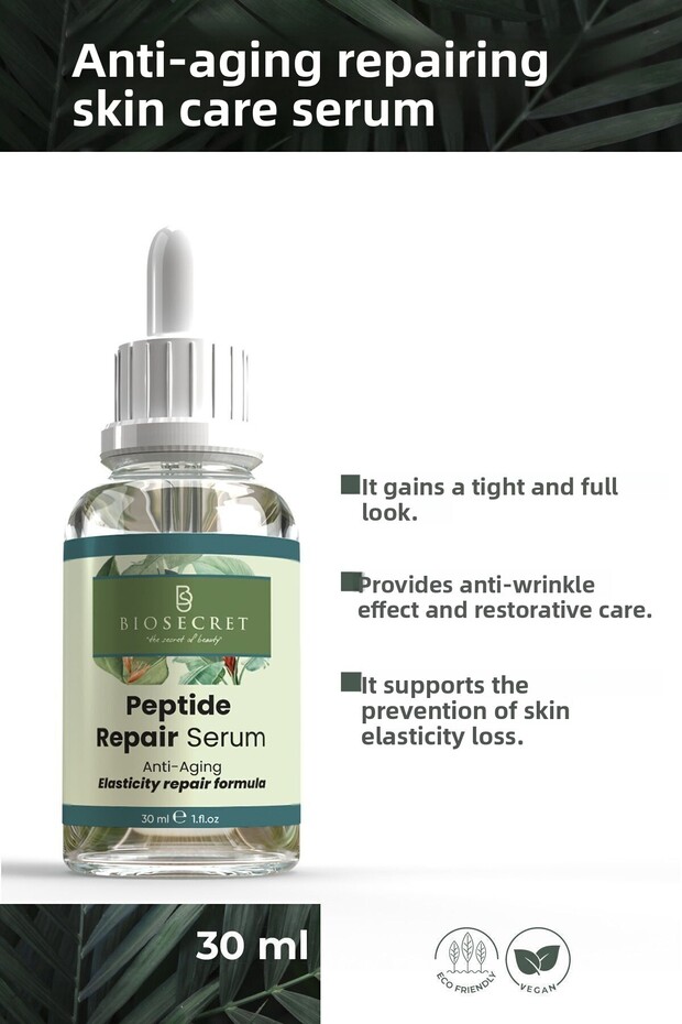 Peptide Serum (12% PEPTIDE 2% HYALURONIC 5% GINSENG 5% EQUINESIA) Anti-Aging Repair 30ml Bio21