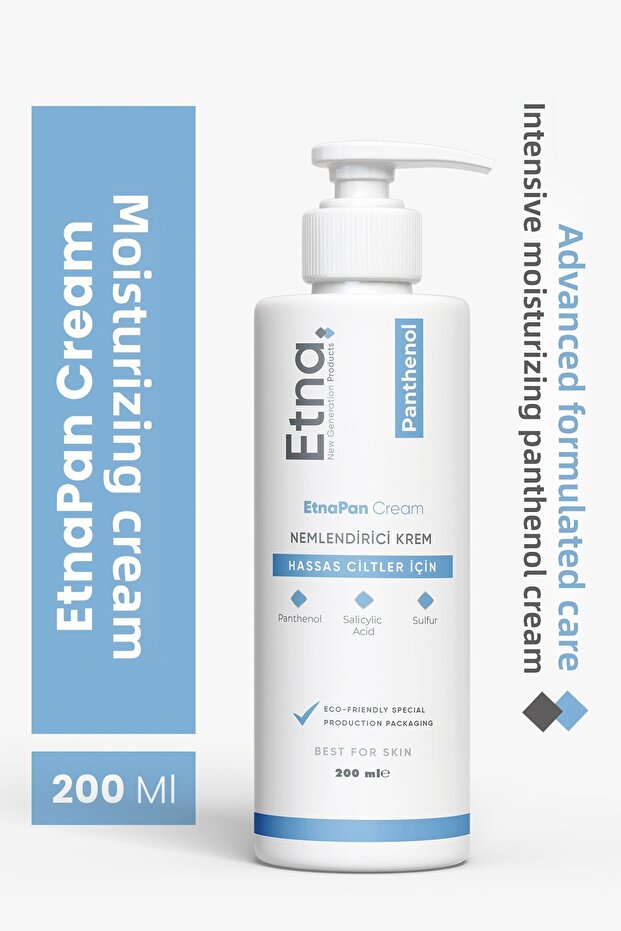 Etnapan Panthenol Repair & Intensive, Moisturizing Hand, Face and Body Care Cream 200 ml