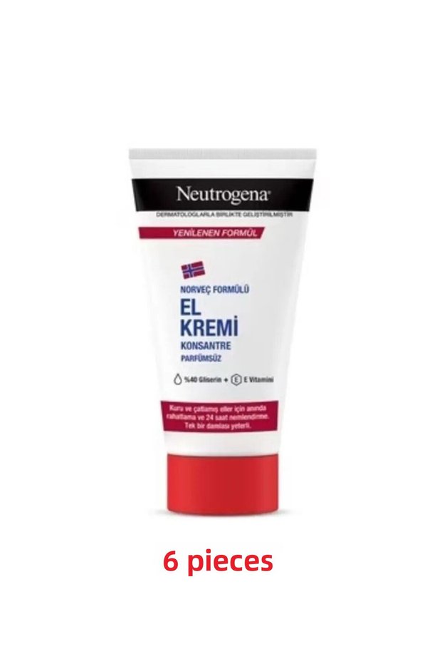 Norwegian Formula Hand Cream Unperfumed 75 ml 6 Pieces