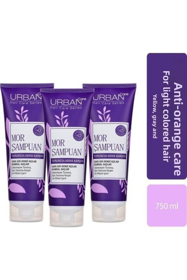 Shampoo 3 x 250ml Anti-Yellowing Purple Shampoo