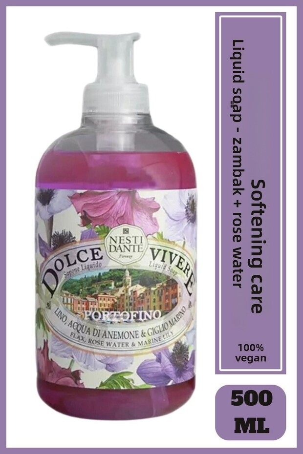 Dolce Vivere Portofino - 500 ml Vegan Care Purifying Liquid Soap